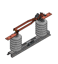 Chave seccionadora unipolar tipo faca de 24,2 kV, 400 e 630 kV, corrente suportável de curta duração 12,5 kA, 20 kA e 25 kA