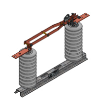 Chave seccionadora unipolar tipo faca de 36,2 kV, 400 e 630 A, corrente suportável de curta duração 12,5 kA, 20 kA e 25 kA